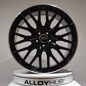 RUEDAS DE ALEACIÓN ORIGINALES AUDI TT TTS 8S Y RADIOS 20" NEGRO BRILLANTE/CORTE X4 8S0601025S - Imagen 1 de 3