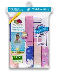 4T/5T ROPA INTERIOR HIPSTER FRUTA DEL TELAR EVERSOFT 10 piezas 100% algodón - Imagen 1 de 6