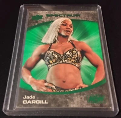 2021 Upper Deck AEW Spectrum Green Jade Cargill #58 RC 8/25 - Image 1 of 2