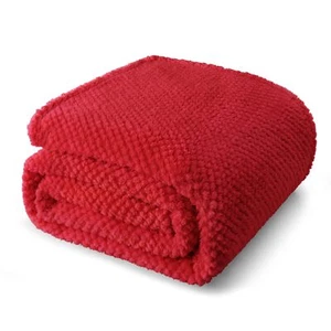 Queen Size Fuzzy Fleece Blanket for Bed 90x90 Inch Fluffy Warm Soft Jacquard ... - Picture 1 of 8