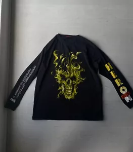 Heron Preston Fire Skull Long Sleeve Shirt (XL) - Picture 1 of 3
