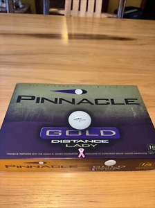 New! 5 Sleeves Pinnacle Gold Lady Box of 15 Golf Balls Susan G. Komen Edition - Picture 1 of 5