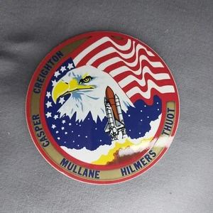 STS-36 NASA Shuttle Thuot Hilmers Mullane Casper Creighton Aufkleber Aufkleber 3,5" - Bild 1 von 2
