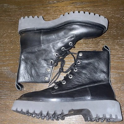 NUEVA Bota con Cordones Madewell The Rayna en Cuero, talla 7.5 ^ Foto 1 de 4