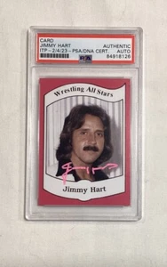 JIMMY HART 1983 ROOKIE JAPAN REISSUE SIGNED AUTOGRAPH CARD AUTO PSA - Picture 1 of 2