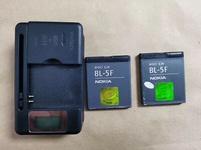 BL-5F + LCD Charger for Nokia 6210S / 6260S / 6210SI / 6210N / X5-00 / X5-01  - Image 1 of 4