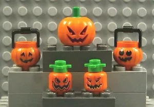 LEGO PUMPKIN PATCH 🎃 ~ Jack O' Lanterns Halloween Pot Orange Vegetable NEW - Picture 1 of 13