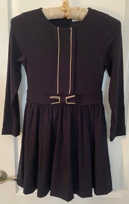 Vestido de fiesta para niña Abel & Lula Mayoral azul marino dorado detalles talla 10 Foto 1 de 4