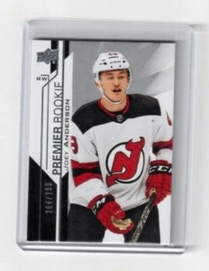 2018-19 Upper Deck Premier Premier Rookie Joey Anderson New Jersey Devils /299 - Picture 1 of 2