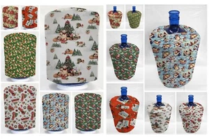 Christmas Water Bottle Cover for 3 or 5 Gallon Bottles (7 Patterns Available) - Picture 1 of 3