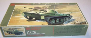 Glencoe Models 1/32 PT-76 Amphibious Tank No. 06401 Open Box Sealed Parts - Picture 1 of 6