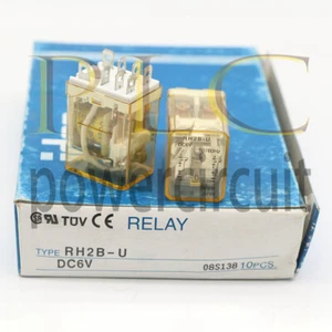 10PCS/BOX NEW RH2B-U DC6V IDEC Electromechanical Relay 10A 6VDC 8 Pins - Picture 1 of 4