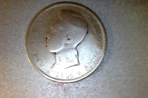 1906 Spain 1 Una Peseta, Rare Key Date! - Bild 1 von 4