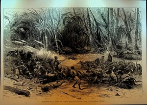 Überraschung eines Lagers kubanischer Revolutionäre Druck 1898 - Bild 1 von 1