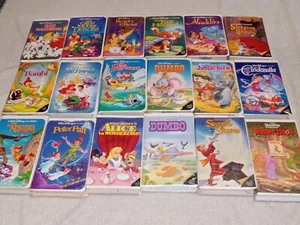 Disney Black Diamond Classics VHS Lot Original, vintage Disney black diamond - Picture 1 of 3