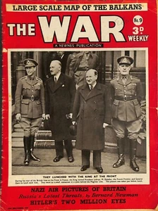 Vintage THE WAR Weekly magazine No:9 December 1939 NAZI AIR PICTURES - Picture 1 of 1