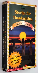 STORIES FOR THANKSGIVING VHS Giving Thanks PILGRIMS OF PLIMOTH Native Americans - Picture 1 of 3