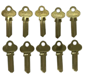 BRASS LW4 Key Blanks - LW4 - Key Blanks - SILCA - PACK 10 - Free Post - Picture 1 of 2