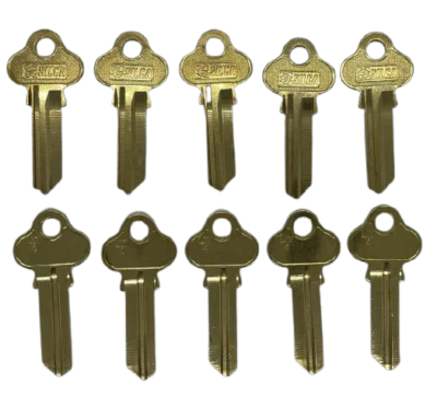 BRASS LW4 Key Blanks - LW4 - Key Blanks - SILCA - PACK 10 - Free Post - image 1 of 2
