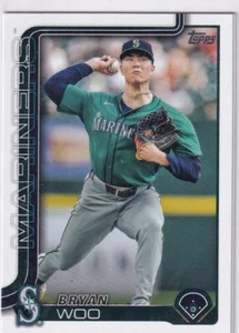 2025 Topps MLB Baseball Series 1 No. 327 Bryan Woo Mariners - Picture 1 of 2