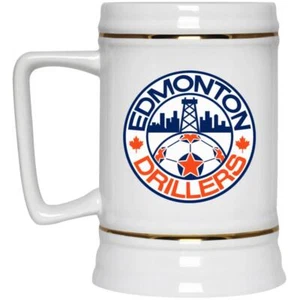 Edmonton Drillers Beer Stein 22 oz. Ceramic | NASL Soccer Team - Picture 1 of 6