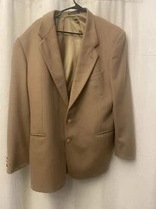 VALENTINO UOMO Italy 41 kurzer Kaschmir Sport Mantel, braun Blazer, wie besehen - Bild 1 von 10