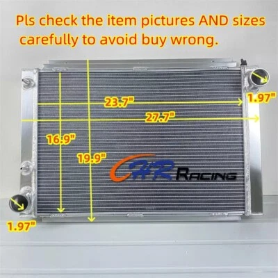 Radiador de aluminio de 5 filas para Ford Thunderbird 1958 1959 1960 5,8 L 7,0 L V8 automático Foto 1 de 4