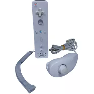 Nintendo Wii Motion Plus Inside Remote & Nunchuk - Genuine OEM - White - RVL-036 - Picture 1 of 11
