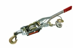 4 Ton Hand Winch Puller 3 Hooks 4x4 4WD Car Trailer Truck Come Along With Hoist - Picture 1 of 9