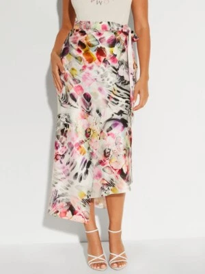 NUEVO CON ETIQUETAS Falda Floral Flujo Guess By Marciano Talla S Edición Jennifer Lopez Foto 1 de 4
