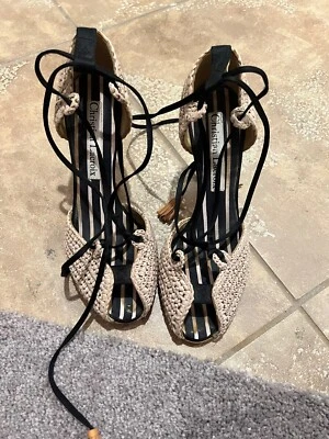 #lujo #zapatos raros, únicos, CALIENTES, Christian Lacroix material tejido talla 40,5 Foto 1 de 4