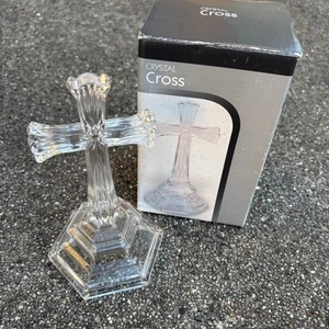 Walmart Kristall Kreuz in Box 7 1/8 Zoll groß Made USA - Bild 1 von 4