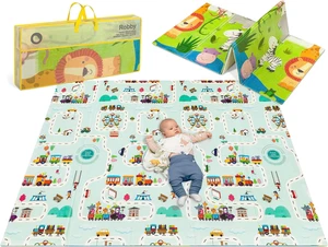 Robby Grande Reversibile Tappetino Gioco E Educativo 200X180Cm Neonati Bambini L - Foto 1 di 12