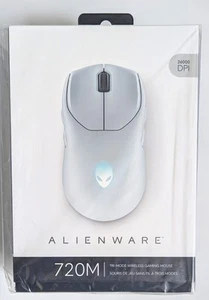 Neue Alienware Tri-Mode Wireless & Bluetooth Gaming Maus - AW720M Lunar Light - Bild 1 von 4