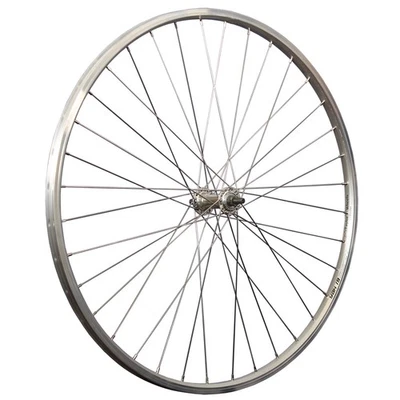 Laufrad 28 Zoll Vorderrad Fahrrad Hohlkammerfelge Aluminium Nabe silber vorn 28" - Bild 1 von 4