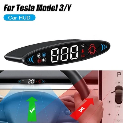 Drive with Confidence Accurate HUD Speedometer for Tesla Model 3/Y 2019 2023 - Image 1 of 4