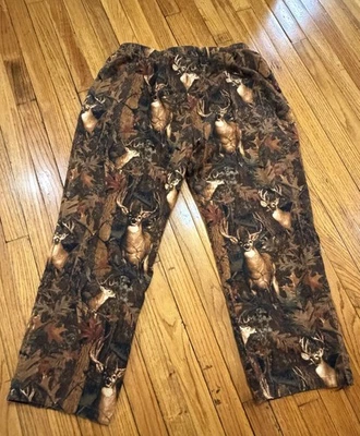 Calça lounge pijama flanela estampa North River Buck masculina GG com bolsos - Imagem 1 de 4