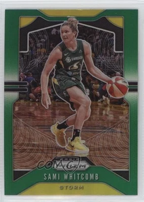 2020 Panini Prizm WNBA Green Prizm Sami Whitcomb #3 - Image 1 of 2