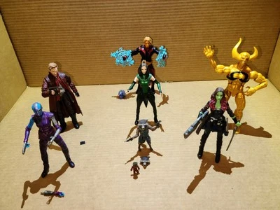 Marvel Legends Guardianes de la Galaxia MANTIS BAF Juego de 7 Figuras Completo! Foto 1 de 4