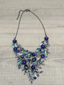 Grobe Latzkette. Blau/Türkis. Sehr schön . 18 zoll - Bild 1 von 9