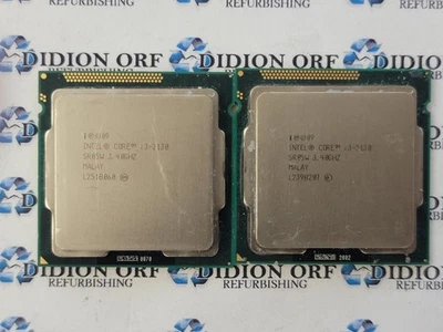 Lot of 2 INTEL Core i3-2130 SR05W 3.40 GHz 3 MB SmartCache 65W Grade B SKU 13375 - Image 1 of 2