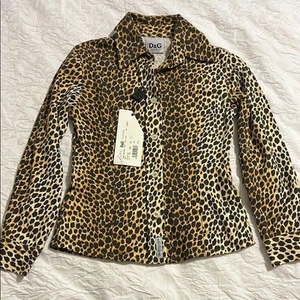 D&G girls Leopard Print shirt - Picture 1 of 5