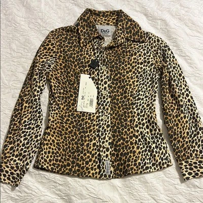 D&G girls Leopard Print shirt - Image 1 of 4