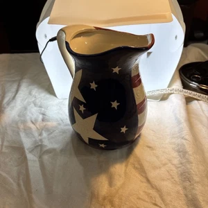 WMG Patriotic stars and stripes water pitcher - Picture 1 of 8