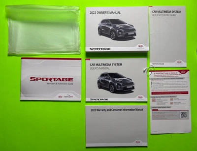 2022 Kia SPORTAGE Factory Owners Manual Set w/ Car Multimedia *OEM* - Image 1 of 4