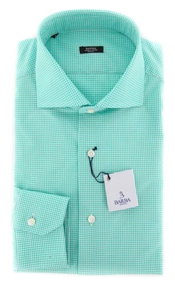Barba Napoli Green Shirt - Extra Slim - 16.5/42 - (I1U13T340130) - Image 1 of 4