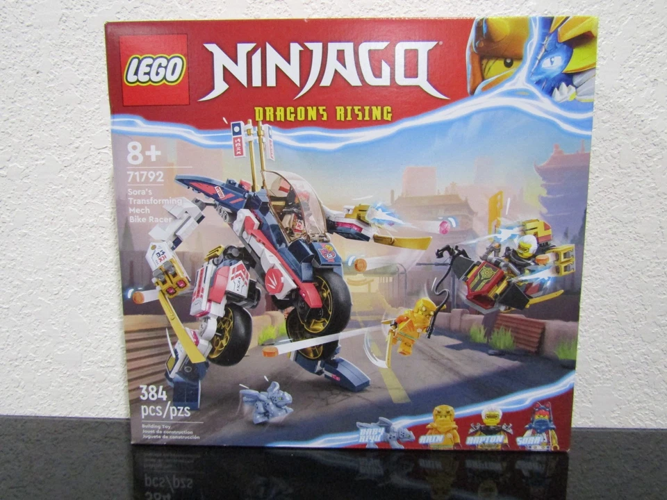 LEGO 71792 Ninjago Sora's Transforming Mech Bike Racer NEW SEALED - Image 1 of 4