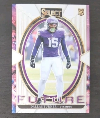 Dallas Turner #25 2024 Panini Select Future Insert Rookie Base Card RC - Image 1 of 3