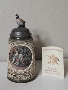 Budweiser Pointer Stein GM16 Meisterwerke & Collectorwerke 1995 No Box  - Picture 1 of 15