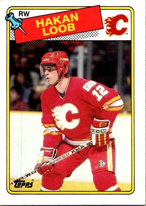 1988-89 Topps #110 Hakan Loob - Image 1 of 2